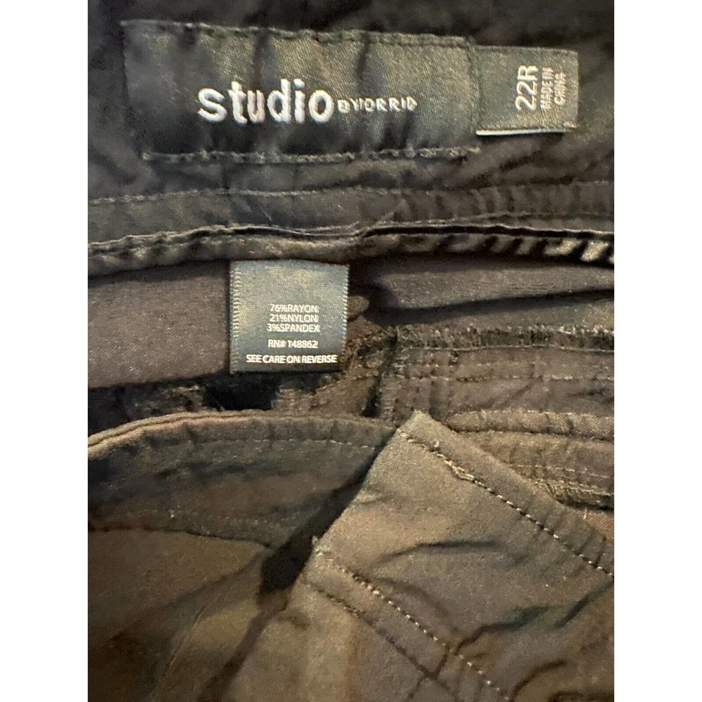 Torrid Trouser Straight Deluxe Stretch Mid Rise Pants Plus Size 22 Black - Picture 6 of 9